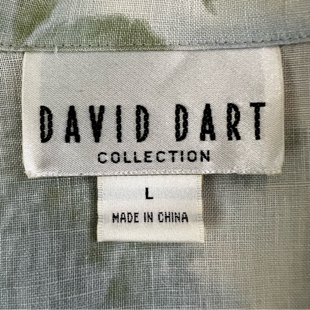Vintage David Dart 100% Linen Floral Tropical Resortwear Pant Set Large - Picture 11 of 16
